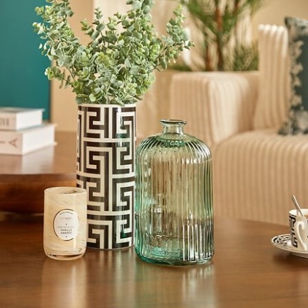 Vase recyclé Luz 23cm vert