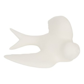 Lot de 3 déco murales Annie oiseau blanc