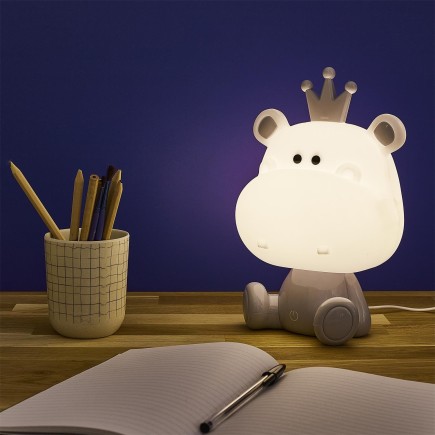 LAMPE VEILLEUSE HIPPOPOTAME