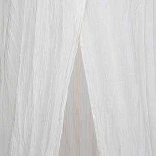 Ciel de lit double gaze de coton blanc