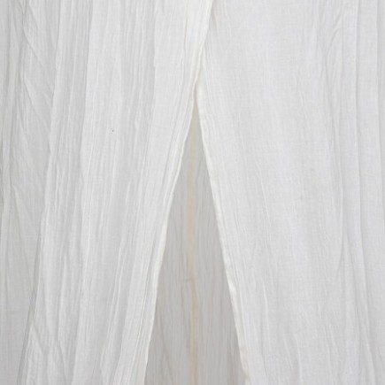 Ciel de lit double gaze de coton blanc