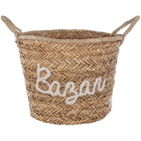 Panier Bazar 41 cm roseau