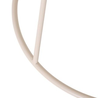 Table café Latte 38cm métal beige