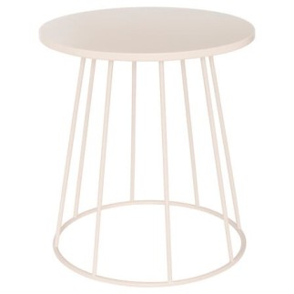 Table café Latte 38cm métal beige