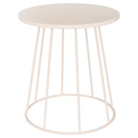 Table café Latte 38cm métal beige