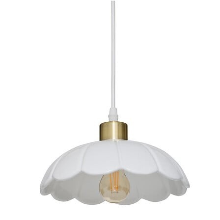 Suspension Bruna 23cm céramique blanc