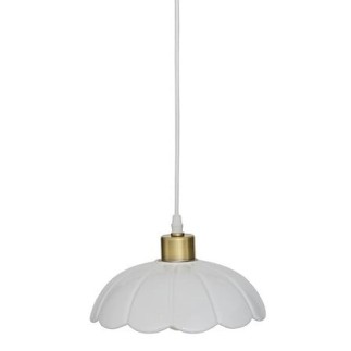 Suspension Bruna 23cm céramique blanc