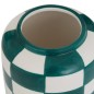Vase Poolside 14cm céramique damier vert