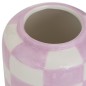Vase Poolside 14cm céramique damier lila