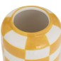Vase Poolside 14cm céramique damier orange