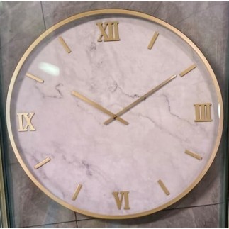 Horloge Nathalie 29cm effet marbre