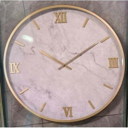 Horloge Nathalie 29cm effet marbre
