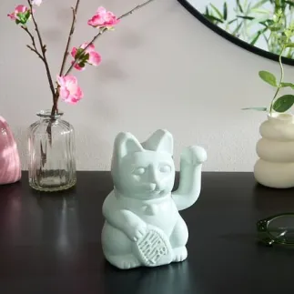 Chat porte-bonheur Lucky 15 cm résine