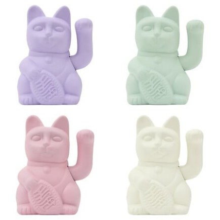 Chat porte-bonheur Lucky 15 cm résine