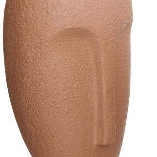 Visage déco Sien 24,5cm résine terracotta