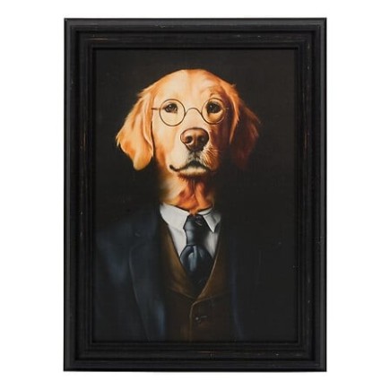 Toile imprimée chien labrador 30x40cm