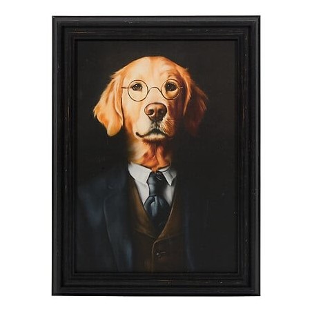 Toile imprimée chien labrador 30x40cm