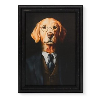 Toile imprimée chien labrador 30x40cm