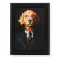 Toile imprimée chien labrador 30x40cm