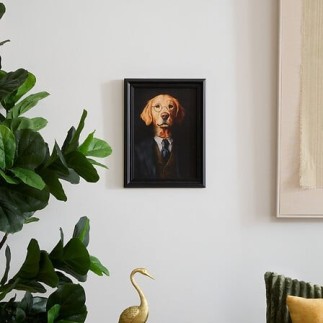 Toile imprimée chien labrador 30x40cm