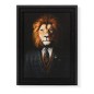 Toile imprimée lion 30x40cm