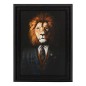 Toile imprimée lion 30x40cm