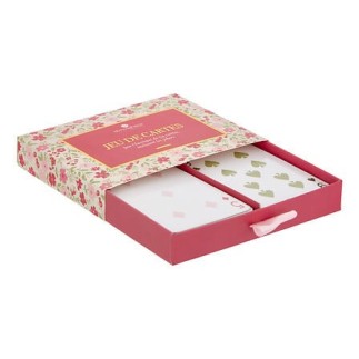 Jeu de cartes Fleur de Rose 12,6 x 9,5 cm
