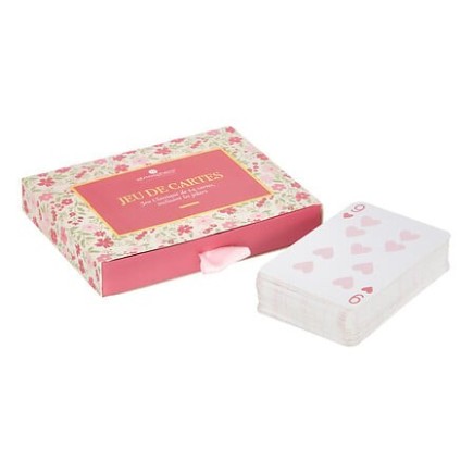 Jeu de cartes Fleur de Rose 12,6 x 9,5 cm