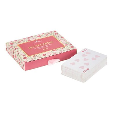 Jeu de cartes Fleur de Rose 12,6 x 9,5 cm