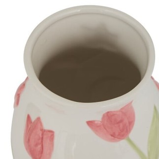 Vase Fleur de Rose 21cm céramique tulipes