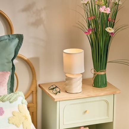 Lampe Noly 17cm céramique ivoire