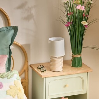 Lampe Noly 17cm céramique ivoire