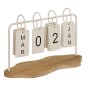 Calendrier Fred 25cm métal beige