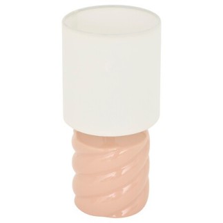 Lampe Noly 17cm céramique pêche