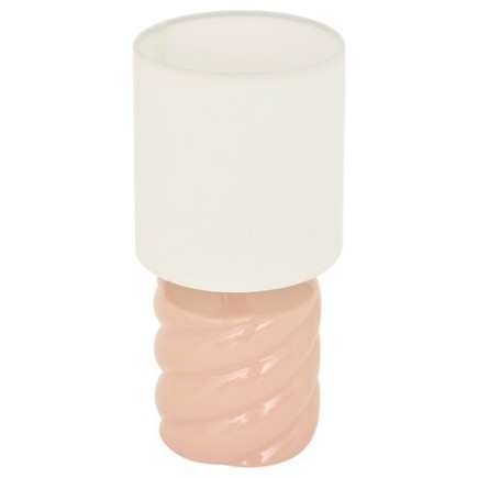 Lampe Noly 17cm céramique pêche