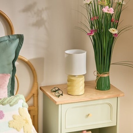 Lampe Noly 17cm céramique jaune