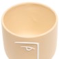 Vase visage Pam 19,8cm céramique beige