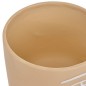 Cache pot visage Pam 17cm céramique beige