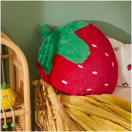 Housse de coussin 100 % lin Fraise 30x50 cm | Leroy Merlin