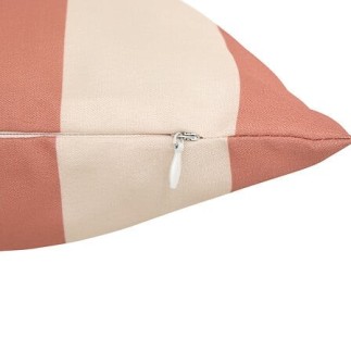 Coussin extérieur Poolside 30x50cm rayé terracotta