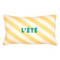 Coussin extérieur Poolside 30 x 50 cm rayé jaune