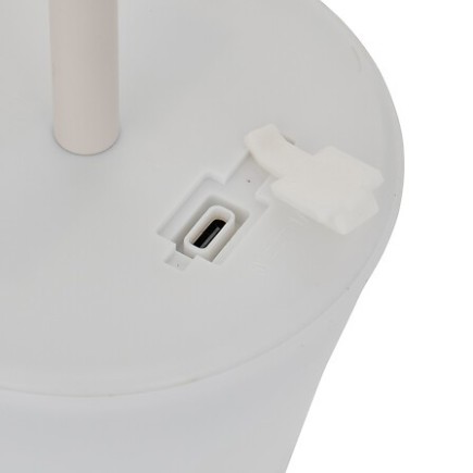 Lampe extérieure rechargeable USB 20cm blanc