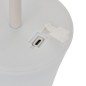 Lampe extérieure rechargeable USB 20cm blanc