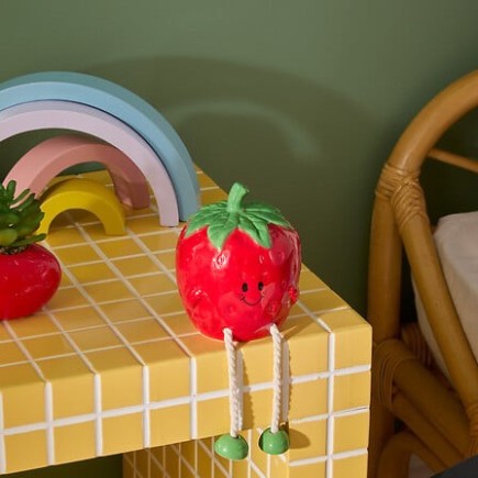 Tirelire Fraise Tutti Frutti 18 cm dolomite