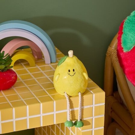 Tirelire Citron Tutti Frutti 18 cm dolomite