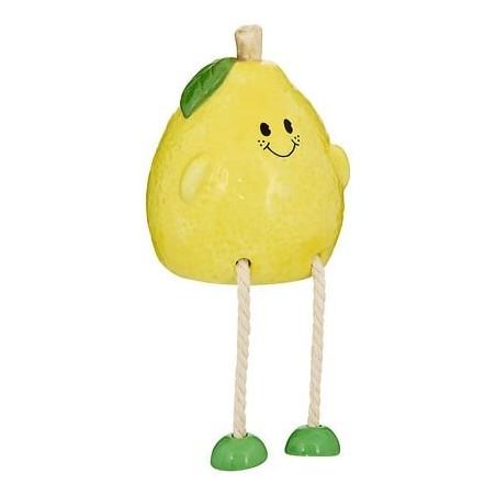 Tirelire Citron Tutti Frutti 18 cm dolomite