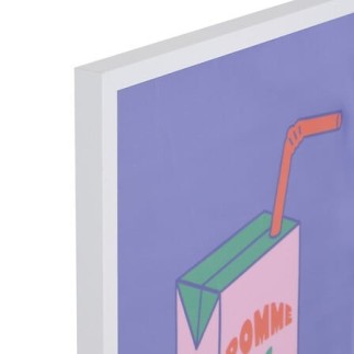 Tableau imprimé encadré Chachapop Jus de pomme d'amour
