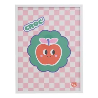 Tableau imprimé encadré Chachapop Croc Pomme