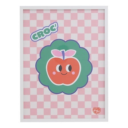 Tableau imprimé encadré Chachapop Croc Pomme
