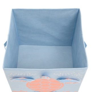 Boîte de rangement Mer velours bleu